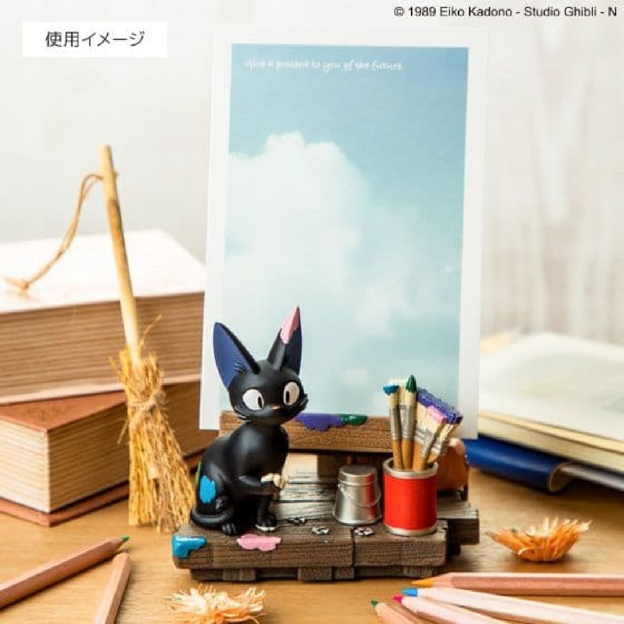 Donguri Republic "Diorama Stand with Calendar" filled with Ghibli