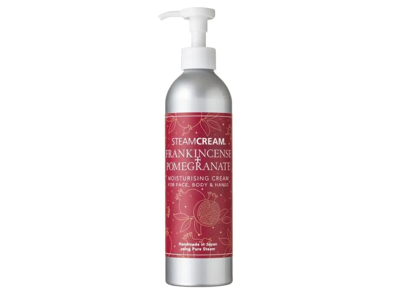 Steam Cream Frankincense & Pomegranate Bottle