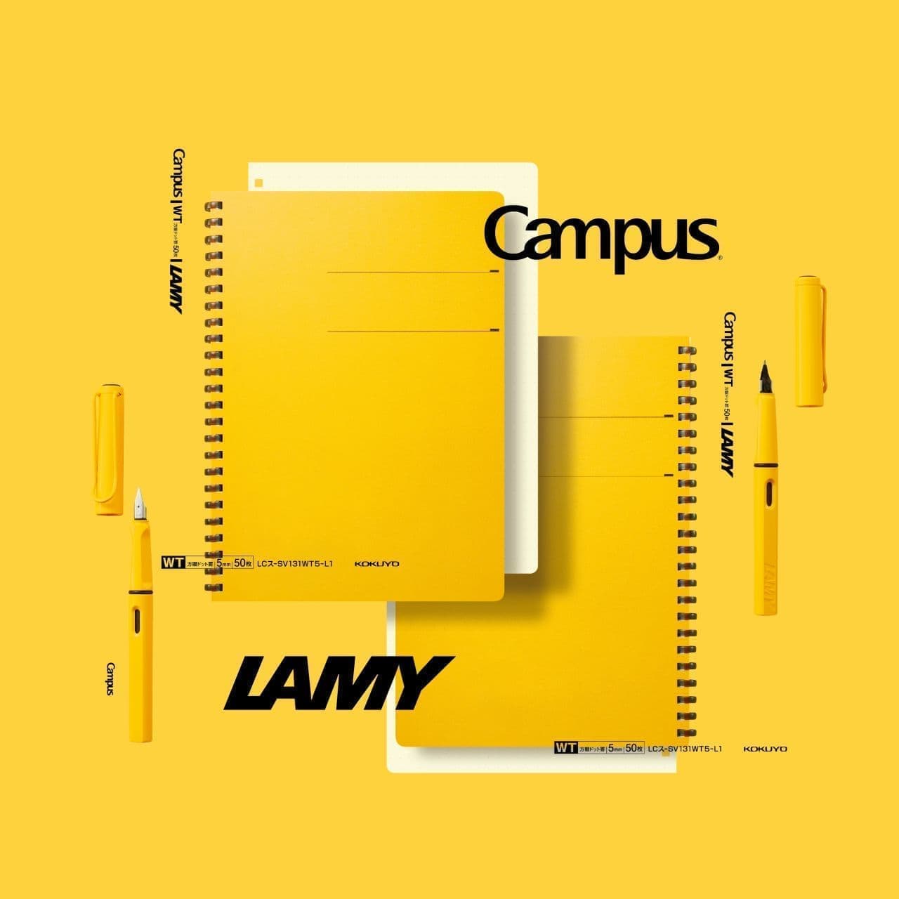 コクヨ「LAMY/Campusソフトリングノート」ドイツの筆記具ブランドと
