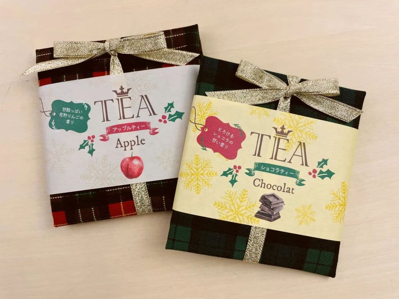 Comte de France "Flavored Tea Cloth Wrapped Apple Tea/Chocolat Tea