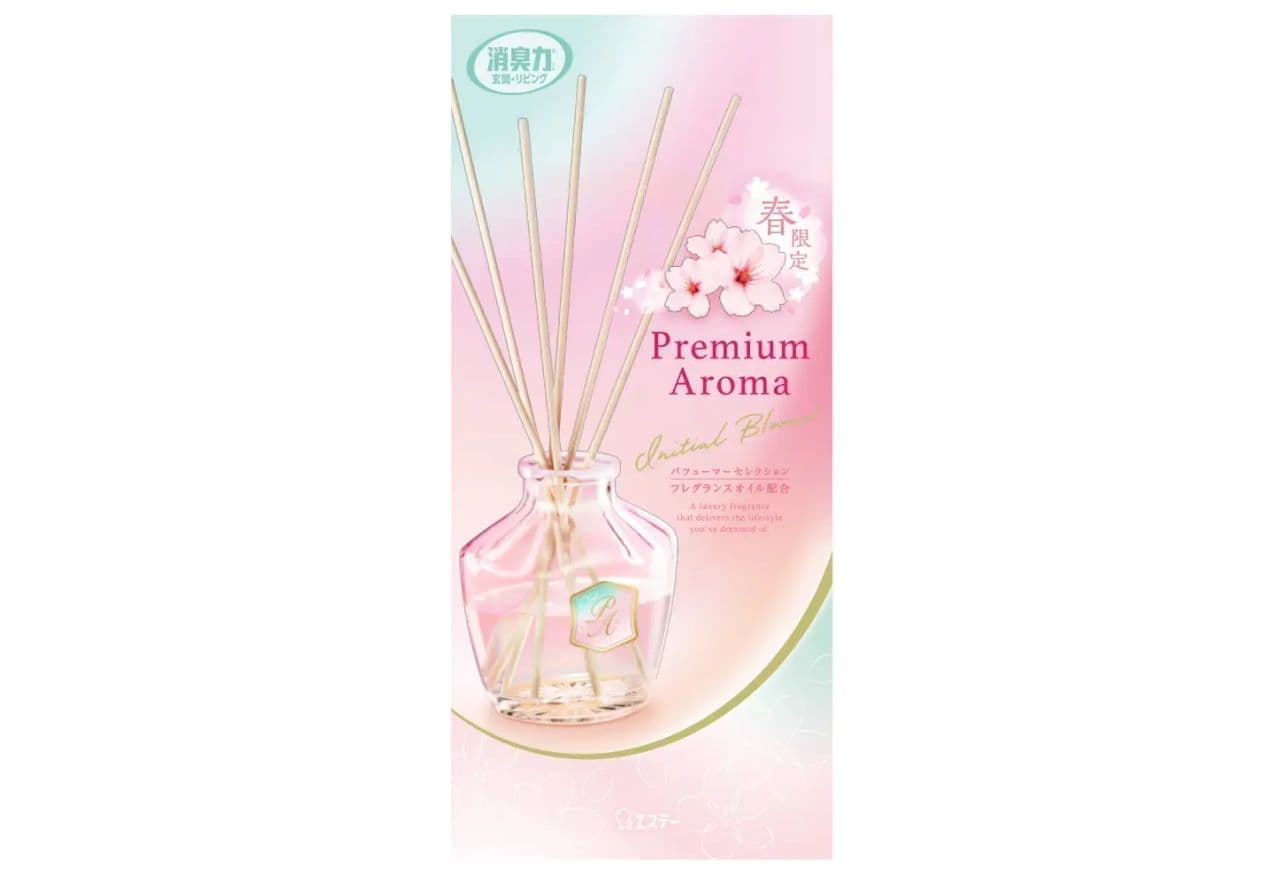 ＜Deodorizing Power Premium Aroma Stick for Entrances and Living Rooms, scented with Initial Bloom