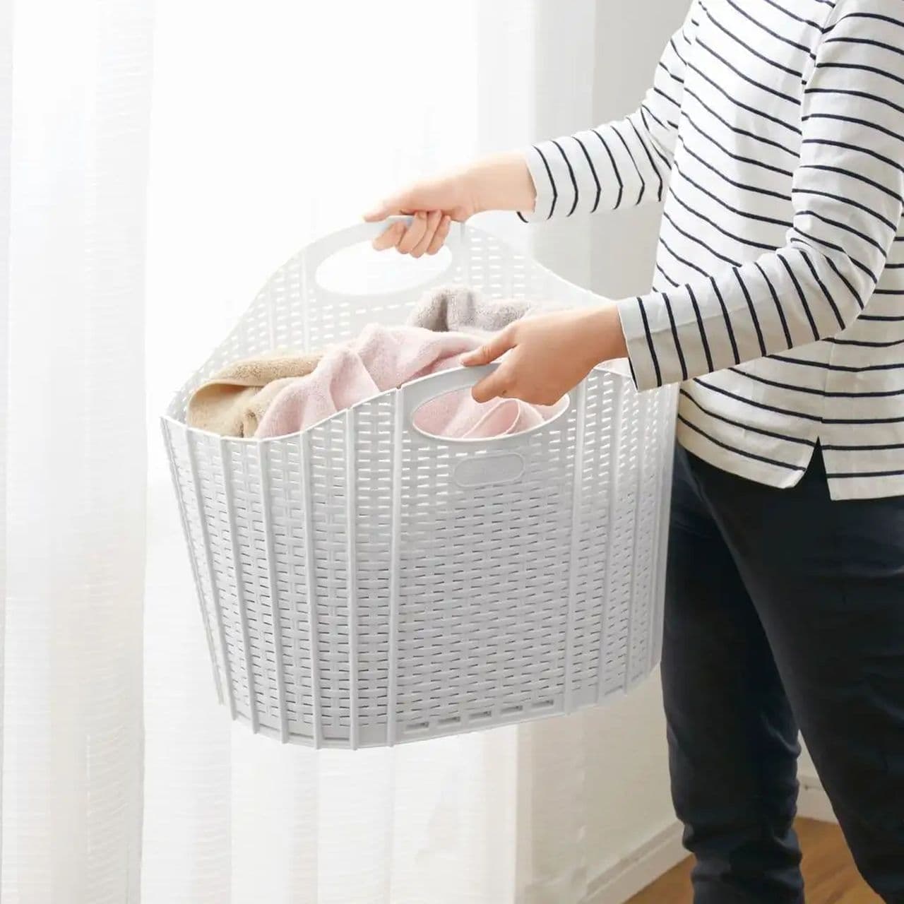 Nitori "Foldable Laundry Basket