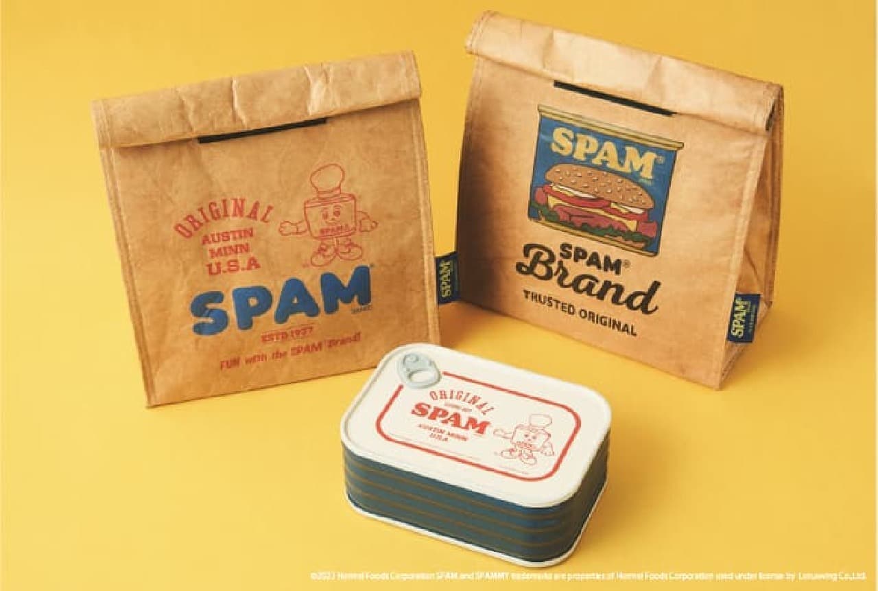 Luncheon Meat SPAM BRAND×212 KITCHEN STORE Collaboration Spam can design kitchenware! Eco-bags too!