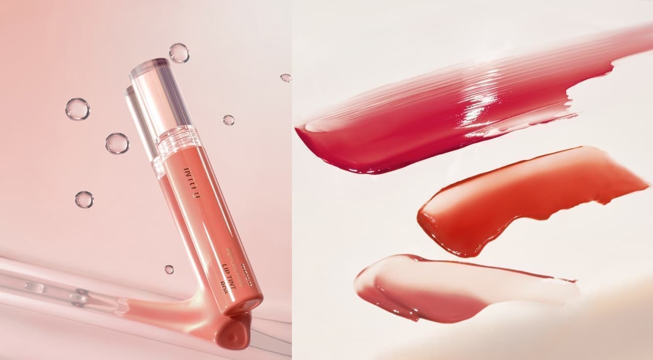 INTO U Water Reflecting Lip Tint" 3 new colors