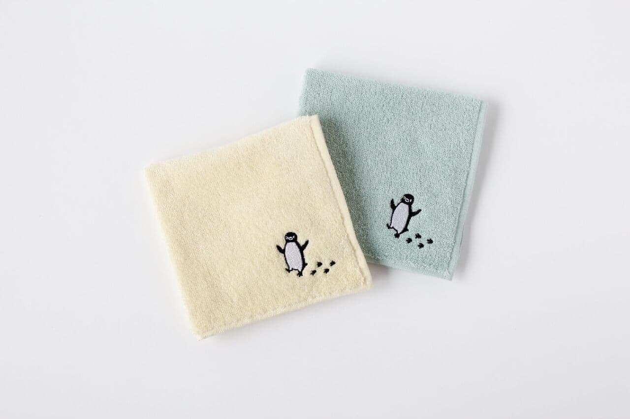 Suica Penguin Embroidered Towel Handkerchief