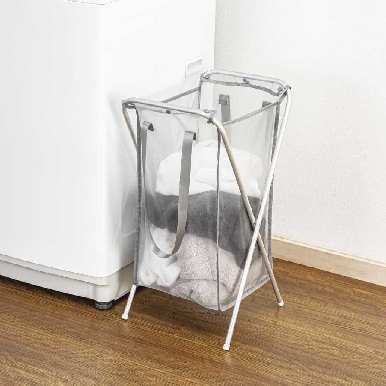 Nitori "Foldable Aluminum Laundry Basket