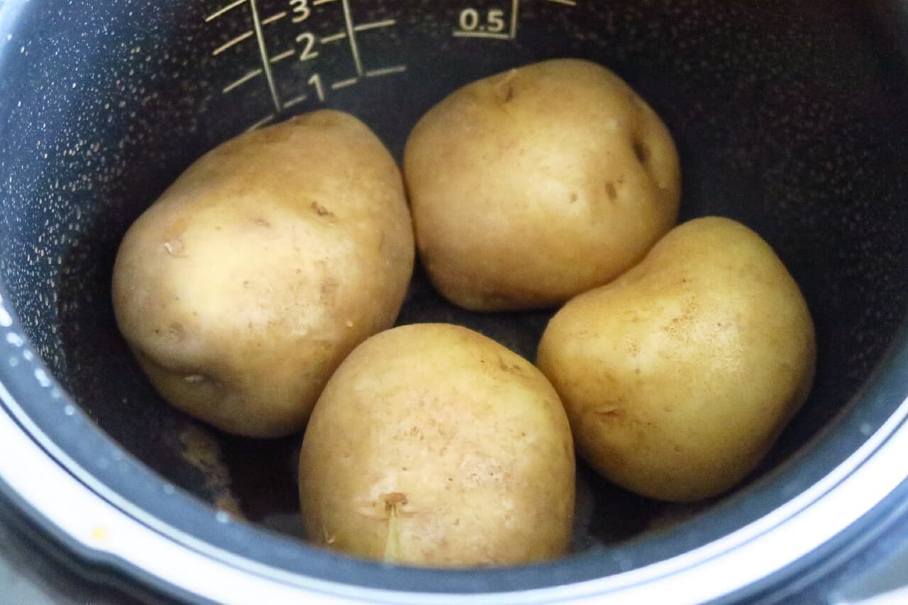 How to steam potatoes Rice cooker
