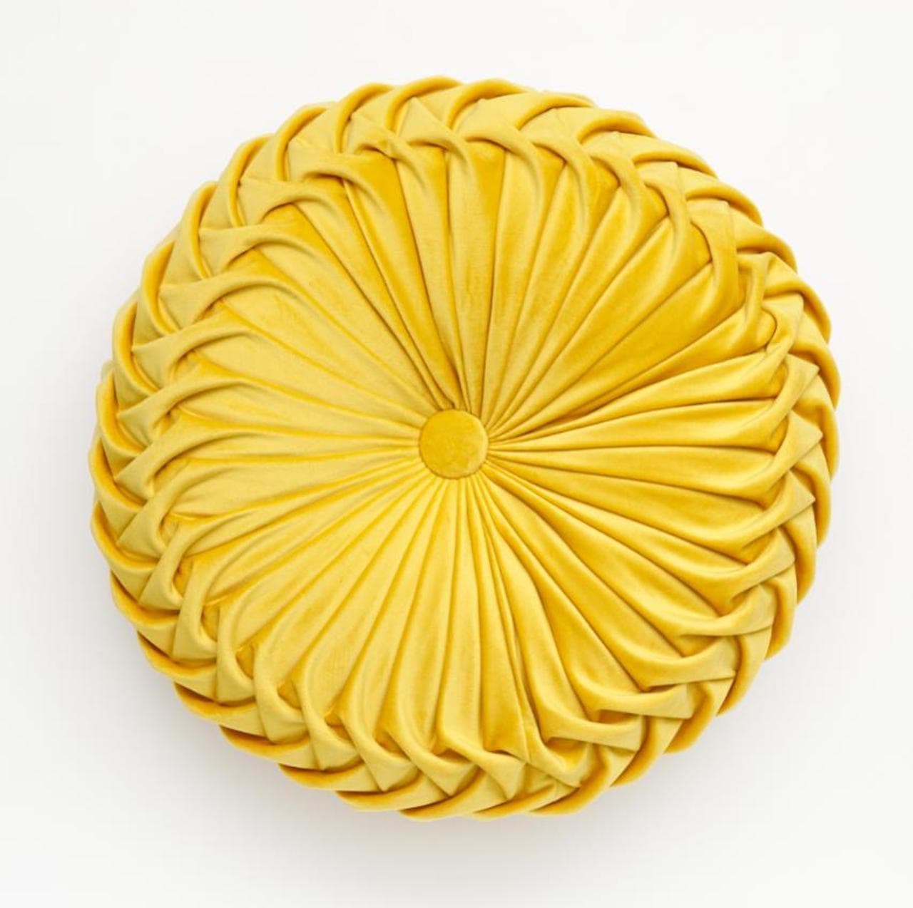 Nitori Deco Home “Circular Cushion Dahlia” New Color “Yellow”