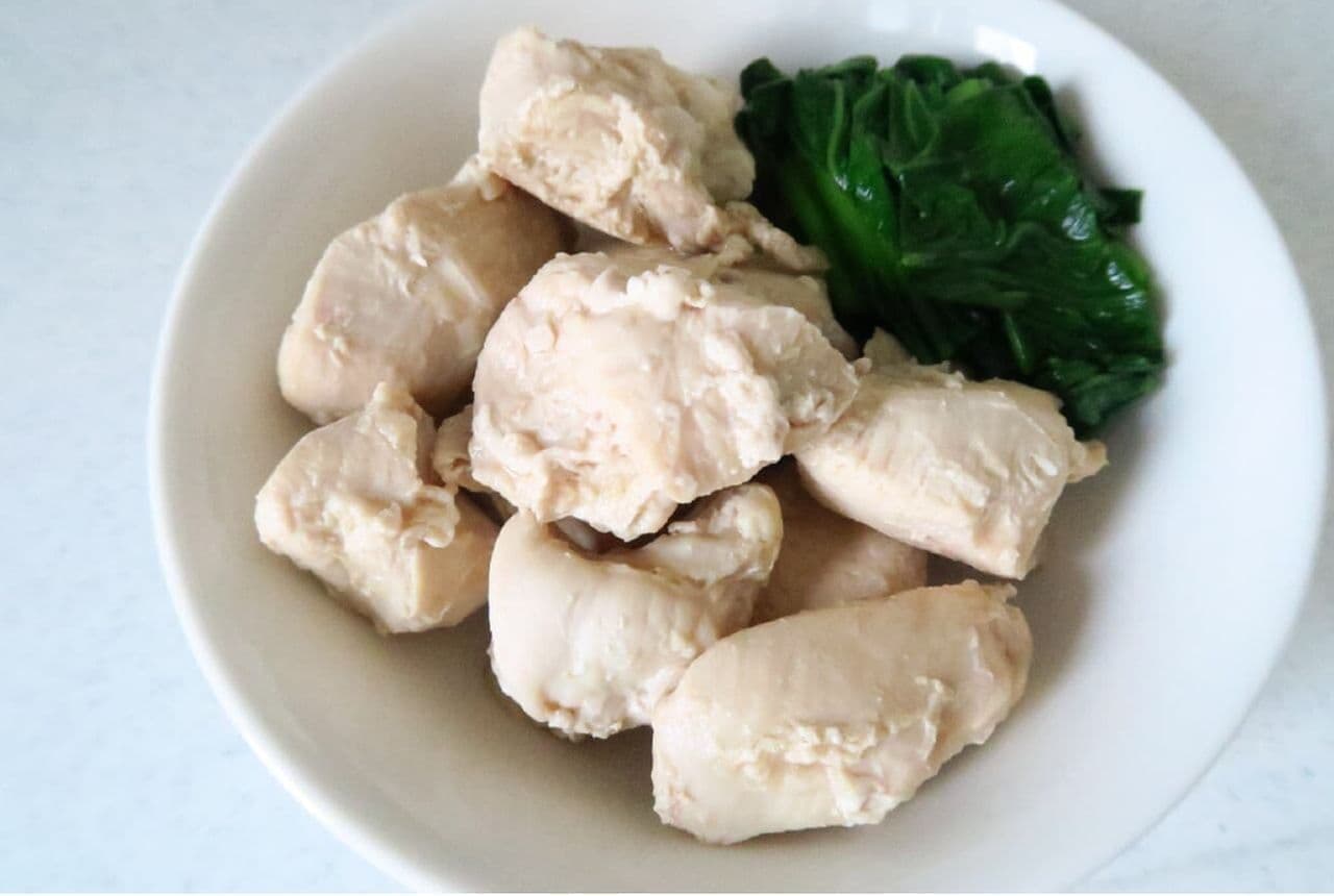 Chicken breast marinated in ponzu sauce