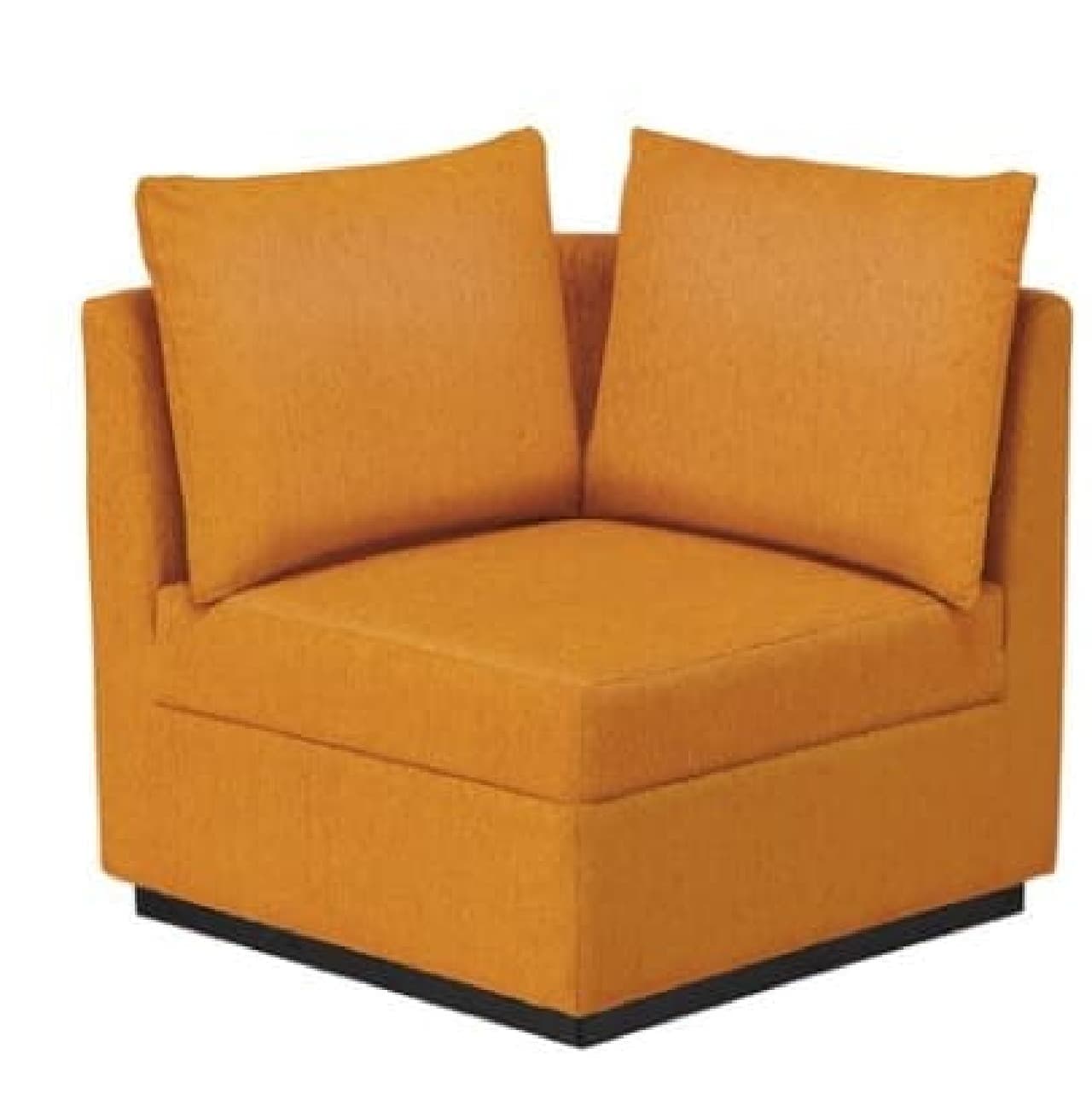 Corner upholstered sofa yellow
