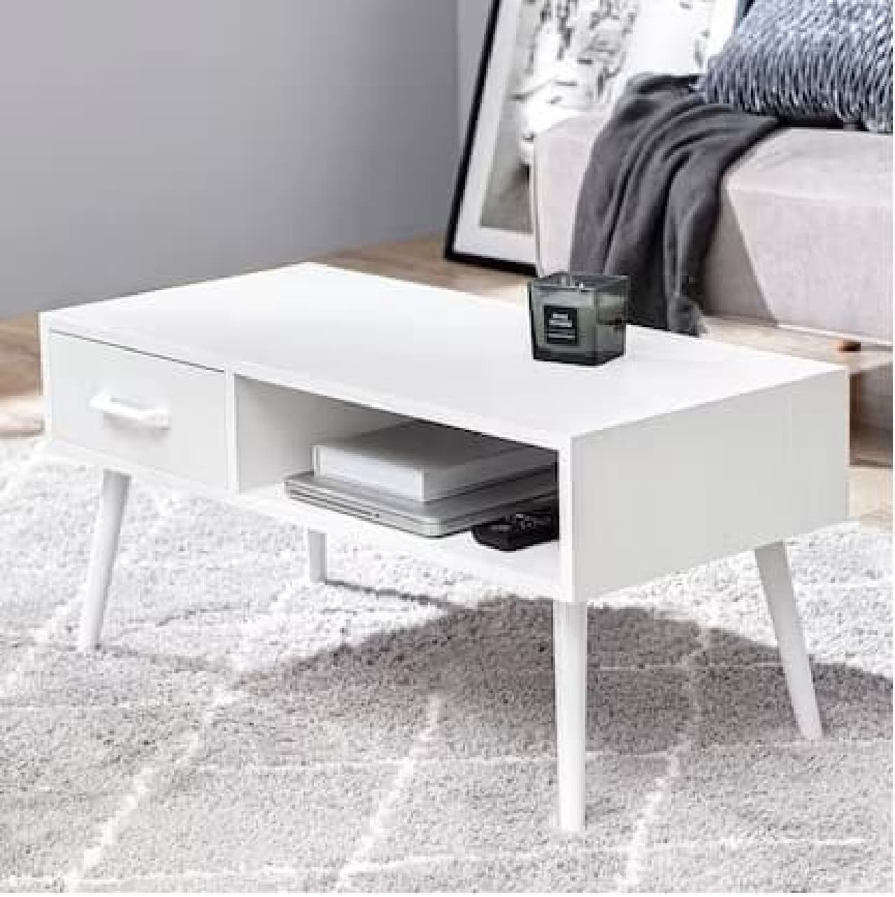 Nitori table with drawer