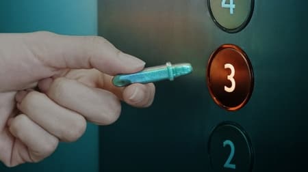 Elevator buttons such as "push sticks" --Loft expands the lineup of sterilization and non-contact goods