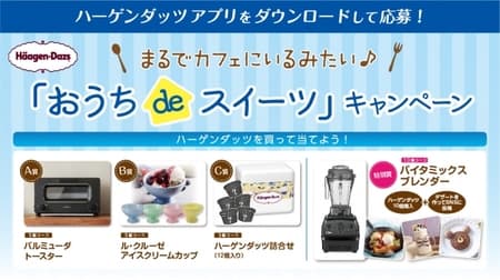Haagen-Dazs "House de Sweets" Campaign --Chance to receive "Balmuda Toaster" and "Haagen-Dazs Assortment"