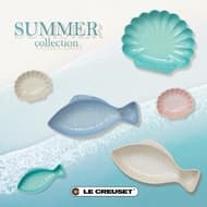ル・クルーゼ「サマーコレクション」発売 -- 魚型「フィッシュ・ディッシュ」と貝殻型「コキール・ディッシュ」