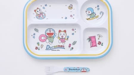 The melamine plate is cute! The second collaboration between Doraemon and 3COINS --A handkerchief with a thyme pattern
