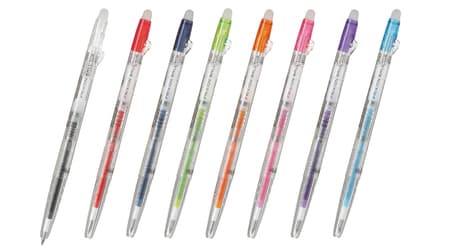 A new product with a transparent body on the erasable ballpoint pen "Friction"! Replace the ink of your favorite color and have fun ♪