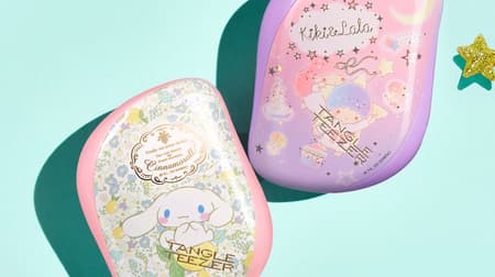 Japan limited collaboration! Popular hairbrush "Tangle Teezer" with "Cinnamoroll" and "Kiki & Lala" design