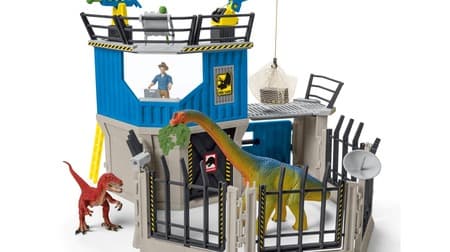 Like that movie !? Playsets such as research facilities and vehicles from the "Schleich" dinosaur series