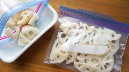 It lasts much longer than raw! How to store lotus root in a frozen state --Pure white and crispy with a single effort