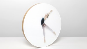 Ballerina tells you "time" clock "Time is Dancing"