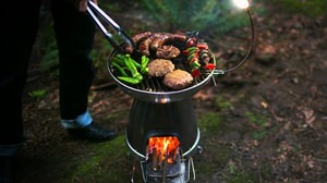 Burn firewood to charge your smartphone-the new BioLite Base Camp with a large grill