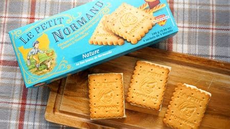 Easy in the microwave! A warm and cute "Abey Normandy Butter Cookie" cheesecake sandwich recipe