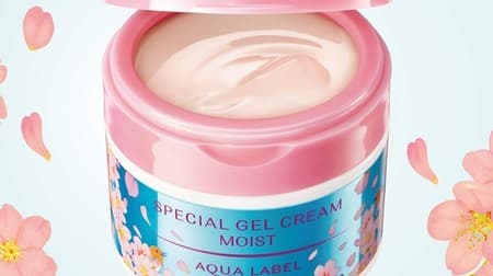 The soothing scent of cherry blossoms! 1 item 5 roles "Aqua Label Special Gel Cream N (Moist) S"