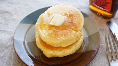 Put mochi and makeover! "Hot cake with mochi" that has a soft and chewy texture