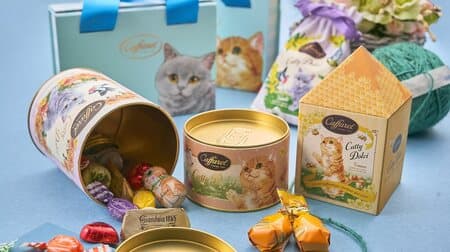 Caffarel's "Cat Day" collection is super cute! Foil chocolates and cans of cats that are perfect for gifts