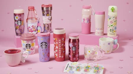 Starbucks "SAKURA Goods 2nd" 14 kinds including spring floral tumbler mug