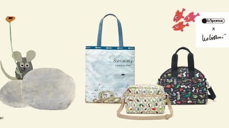 A collaboration between LeSportsac and Leo Lionni! For cute bags and pouches such as "Swimmy"