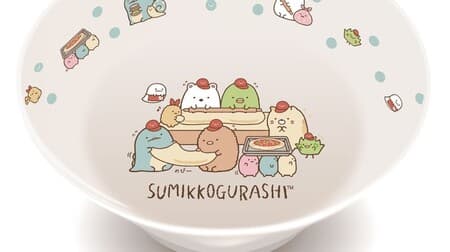Pizza-La "Sumikko Gurashi Special Pack" Bowl plate & sticker for an additional 220 yen
