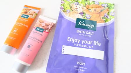 For spring gifts ♪ Kneipp Hand Cream & Bath Salts --with a warm message