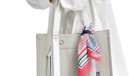 The new item is striped ♪ Felissimo "Scarf Eco Bag" Tie it to a bag for a fashionable look
