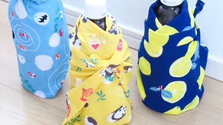 Easy with 100 towels! How to wrap a PET bottle --For souvenir wine