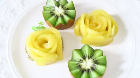 果物の飾り切りまとめ -- いちご・キウイを可愛い花型に 
