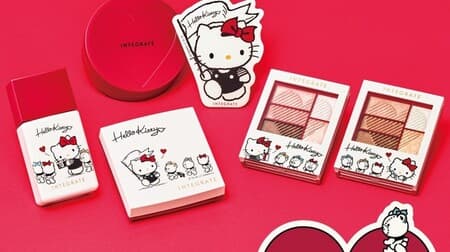 INTEGRATE x Hello Kitty "Meet" LOVELY "" Limited Design Foundation & Eyeshadow