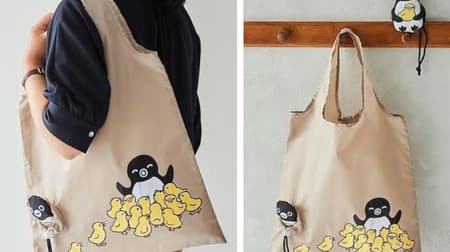 "Suica's Penguin Lightweight Eco Bag" is now available on NewDays! "Penguins and chicks" When folded, it becomes a Suica penguins.