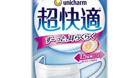 "Super Comfortable Mask Pleated Type Slightly Large Size" From Uni Charm --Loose & No Gap