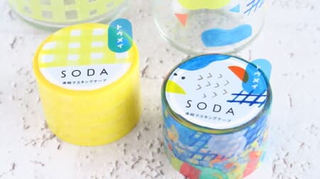 "SODA Transparent Masking Tape" Review --Transparent decoration & easy to peel off