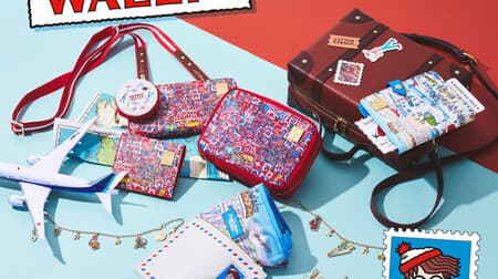 Samantha Tabasa Petit Choice "Where's Wally!" Collection --Wallets, pouches, shoulder bags, etc. with the image of a trip