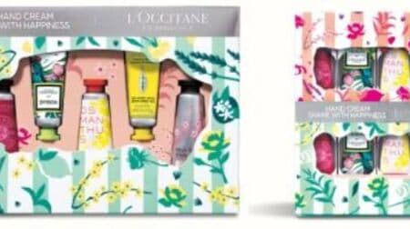 L'Occitane "Hand Cream GIFT WITH HAPPINESS" and "Hand Cream SHARE WITH HAPPINESS" set of 5 mini sizes