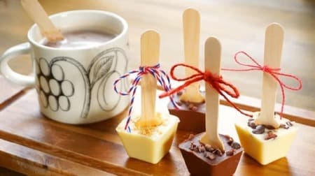 Hot chocolate spoon, steamed bread, tangerine sherbet -- 3 recipes for sweets using ice trays