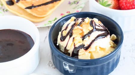 Easy Recipes] Chocolate sauce made with cocoa powder -- for pancakes, ice cream, and fruit! Chocolate fondue style