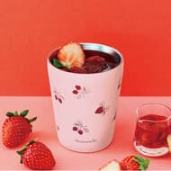「いちご まるごとBOOK feat. Afternoon Tea LIVING」ホット・アイス対応いちご柄タンブラー付き