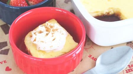 Easy custard pudding recipe -- firm texture & lots of caramel sauce! Use Muji enamel storage containers as molds.