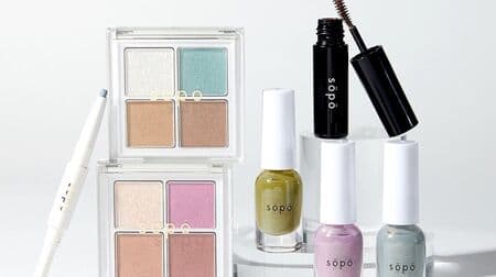 Famima "sopo" cosmetics new products summary! Eye Palette, Color Mascara, Nail Polish, Powder & Liner