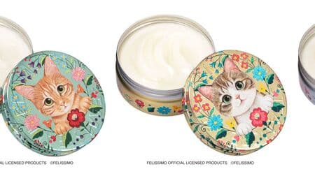 Steam Cream "Felissimo Cat Club" design "CHATORA by ARISA SHIMODA", "KIJISHIRO by ARISA SHIMODA", "HACHIWARE by ARISA SHIMODA". "