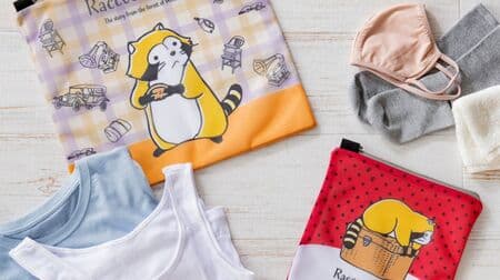 Rascal the Raccoon Laundry Pouch Set" and "Rascal the Raccoon Washable Pouch" laundry convenience goods!