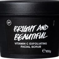 Lush "Bright & Beautiful" Foaming Facial Scrub! Contains Vitamin C & Charcoal Powder